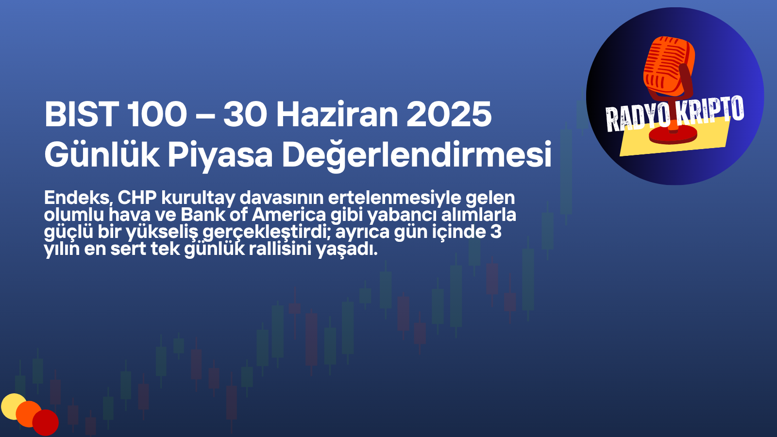 BIST 100 – 30 Haziran 2025 Günlük Piyasa Değerlendirmesi