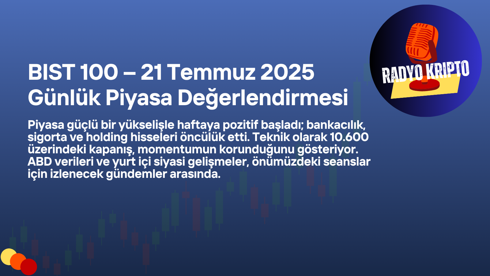 BIST 100 – 21 Temmuz 2025 Günlük Piyasa Değerlendirmesi